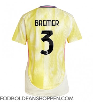 Juventus Gleison Bremer #3 Udebanetrøje Dame 2024-25 Kortærmet